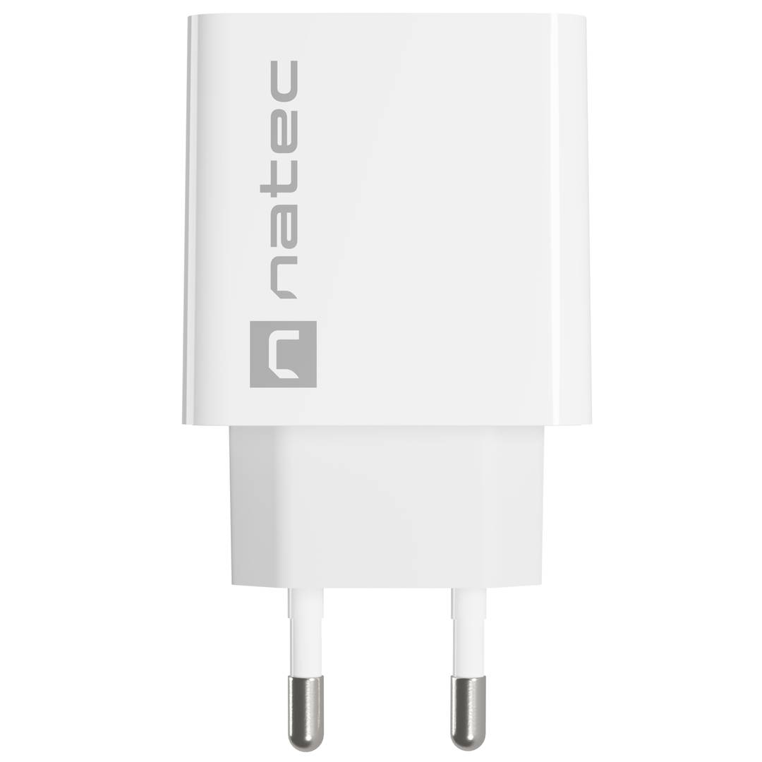 Natec Ribera USB-lader 1X USB-A 18W wit NUC-2057