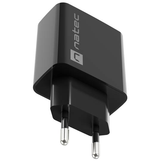 Natec Ribera Chargeur USB 1X USB-C 20W noir NUC-2060