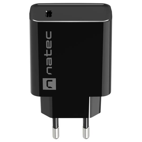 Natec Ribera Chargeur USB 1X USB-C 20W noir NUC-2060
