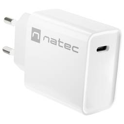 Cargador USB Natec Ribera 1X USB-C 20W blanco NUC-2059