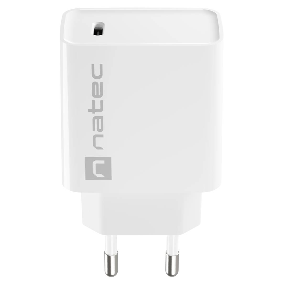Ładowarka USB Natec Ribera 1X USB-C 20W biała NUC-2059