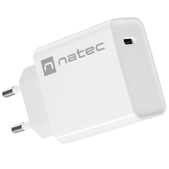 Ładowarka USB Natec Ribera 1X USB-C 20W biała NUC-2059