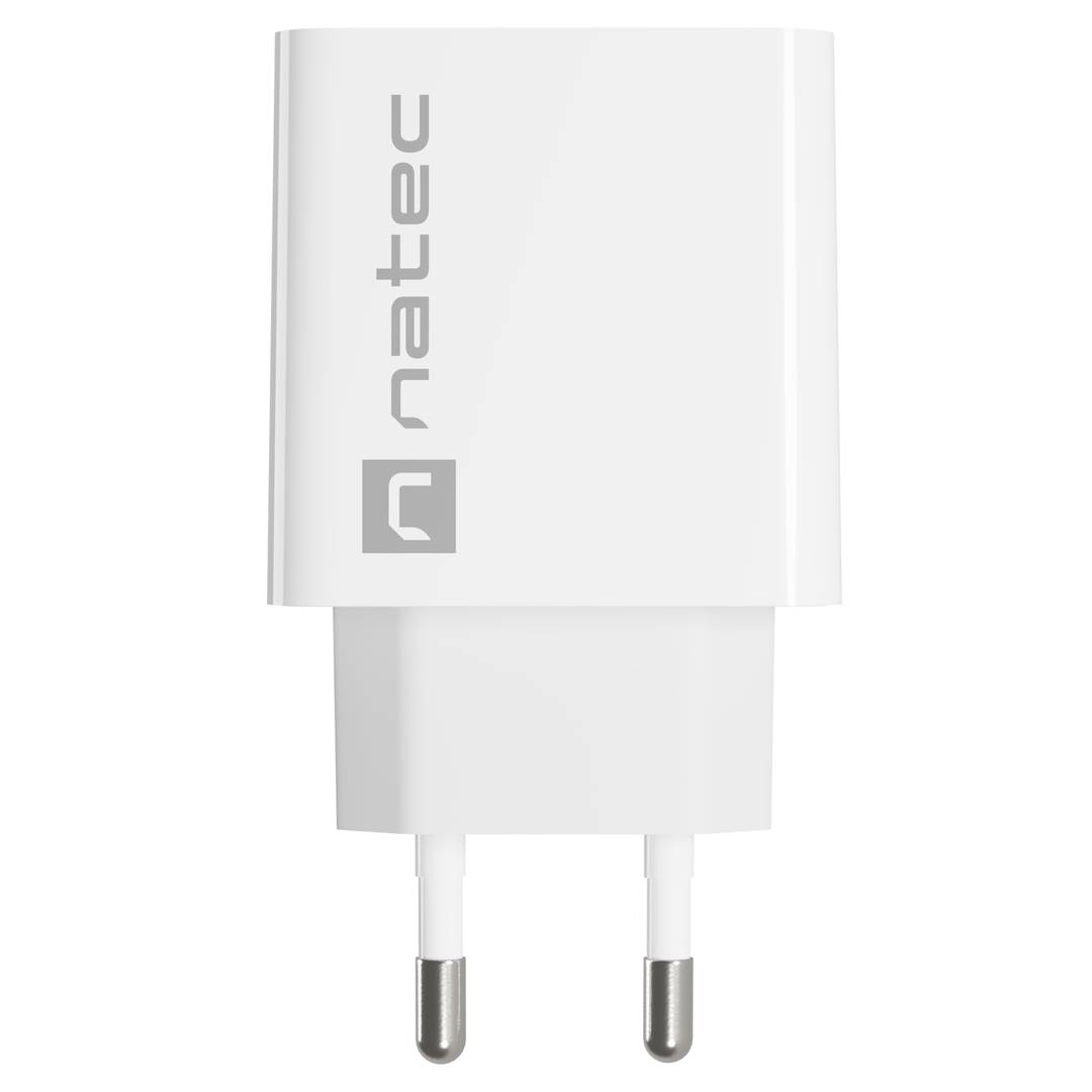Ładowarka USB Natec Ribera 1X USB-C 20W biała NUC-2059
