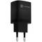 Carregador USB Natec Ribera GaN 1X USB-A + 1X USB-C 30W preto NUC-2141