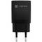 Carregador USB Natec Ribera GaN 1X USB-A + 1X USB-C 30W preto NUC-2141