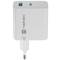 Carregador USB Natec Ribera GaN 1X USB-A + 1X USB-C 45W branco NUC-2142