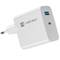 Carregador USB Natec Ribera GaN 1X USB-A + 1X USB-C 45W branco NUC-2142