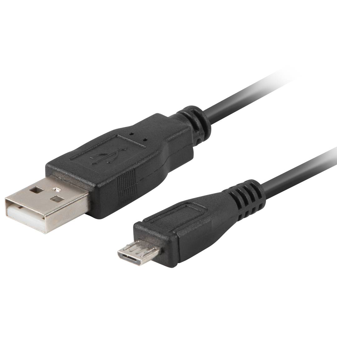 Micro USB Stecker auf USB-A Stecker 2.0 Adapterkabel 0,5 m schwarz Natec Extreme Media NKA-0427
