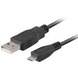 Cable adaptador USB micro USB macho a USB-A macho 2.0 de 0,5 m negro Natec Extreme Media NKA-0427