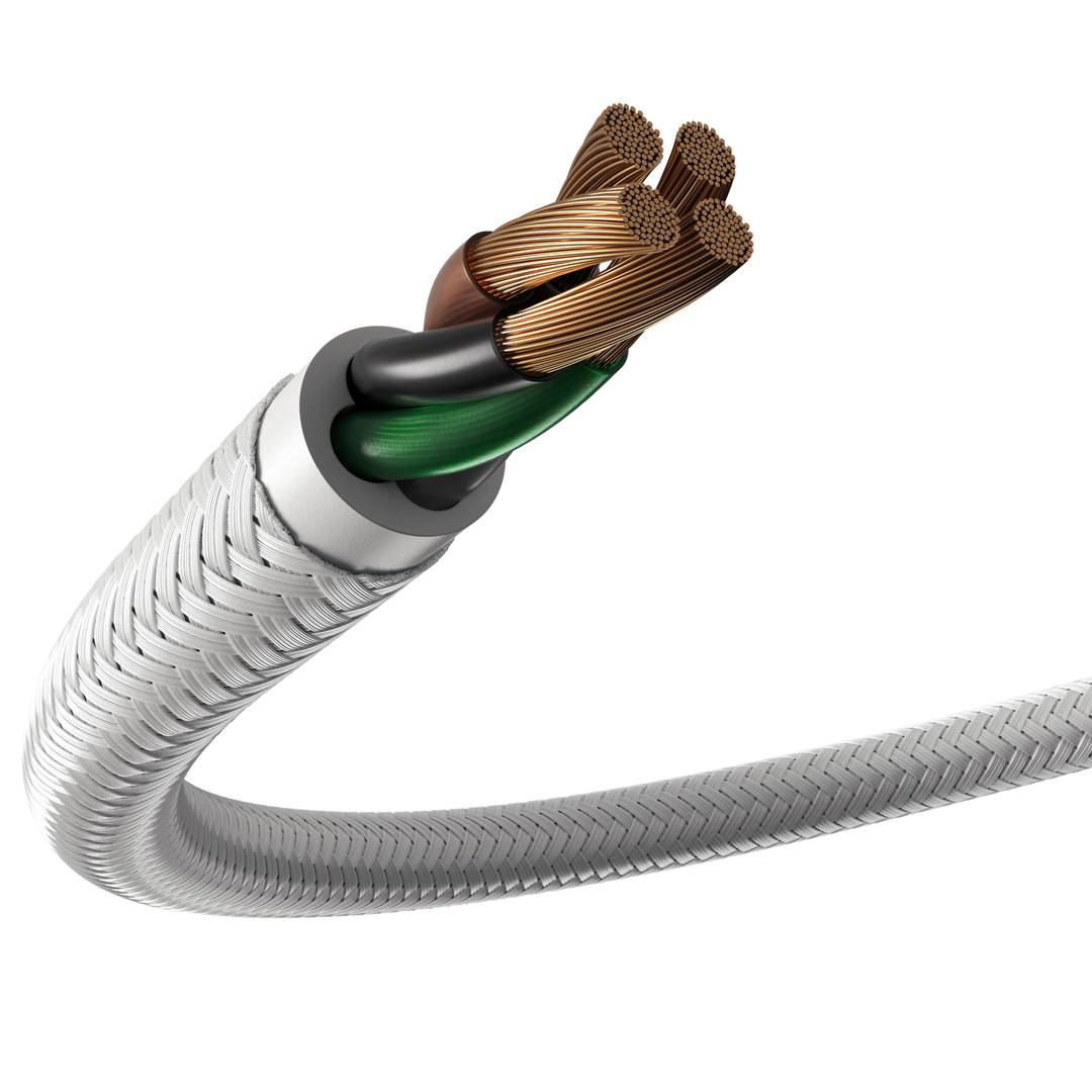 Cabo adaptador USB micro USB macho para USB-A macho 2.0 1 m LED prata Natec Prati NKA-1209