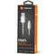 Cabo adaptador USB micro B macho para USB-A macho 2.0 1m nylon prata Natec Prati NKA-1211