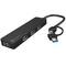 Natec Moth NHU-1342 4-Port USB Type-A 3.0 Hub Black