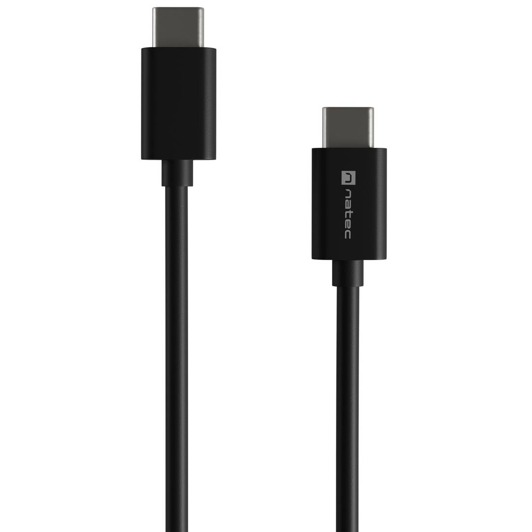 USB-C Stecker auf Stecker 2.0 Kabel 1m schwarz Natec Prati NKA-2146