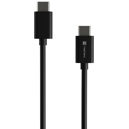 USB-C Stecker auf Stecker 2.0 Kabel 1m schwarz Natec Prati NKA-2146