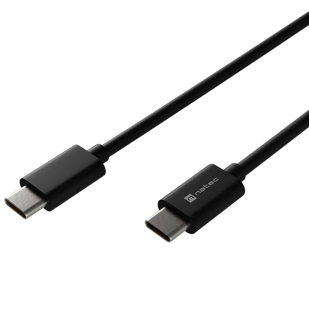 USB-C Stecker auf Stecker 2.0 Kabel 2 Meter schwarz Natec Prati NKA-2147