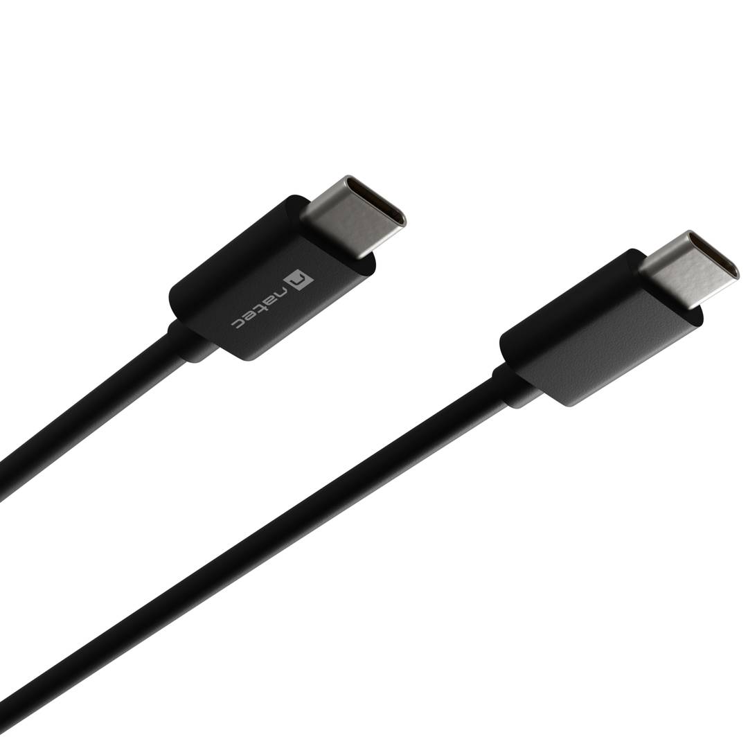USB-C Stecker auf Stecker 2.0 Kabel 2 Meter schwarz Natec Prati NKA-2147