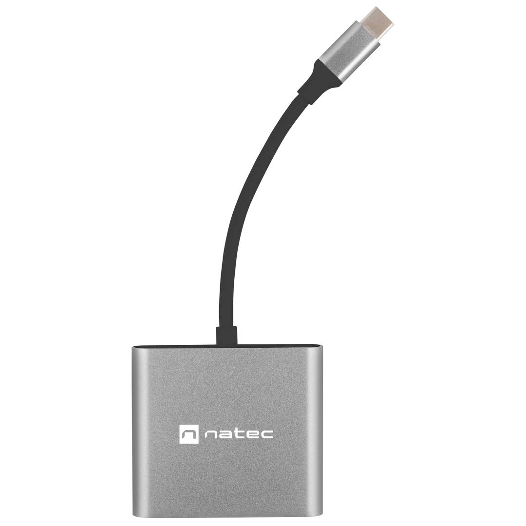 Adaptador multipuerto 3 en 1 USB-C a USB 3.0, HDMI 4K, USB-C PD Natec Fowler Mini NMP-1607