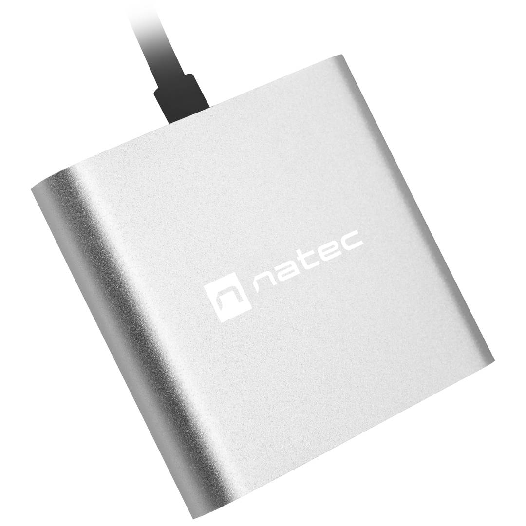Adaptador multipuerto 3 en 1 USB-C a USB 3.0, HDMI 4K, USB-C PD Natec Fowler Mini NMP-1607