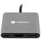 Adaptador multipuerto 3 en 1 USB-C a USB 3.0, HDMI 4K, USB-C PD Natec Fowler Mini NMP-1607