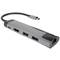 Adaptador multipuerto 5 en 1 USB-C a 2X USB 3.0, HDMI 4K, USB-C PD, RJ45 Natec Fowler Go NMP-1985