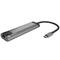 Adaptador multipuerto 5 en 1 USB-C a 2X USB 3.0, HDMI 4K, USB-C PD, RJ45 Natec Fowler Go NMP-1985