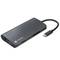 8 in 1 USB-C to 3X USB 3.0 multiport adapter, 4K HDMI, USB-C, RJ45, SD, Micro SD Natec Fowler 2 V2 NMP-2162