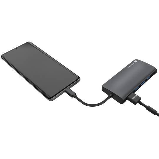 8 in 1 USB-C to 3X USB 3.0 multiport adapter, 4K HDMI, USB-C, RJ45, SD, Micro SD Natec Fowler 2 V2 NMP-2162