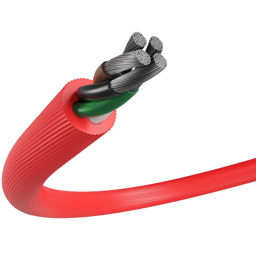 Natec Prati NKA-1201 1 Meter gewinkeltes USB-C-Stecker auf gewinkeltes USB-A-Stecker 2.0-Kabel rot