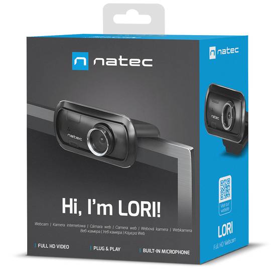 Natec Lori NKI-1671 Webcam de vídeo Full HD 1080p