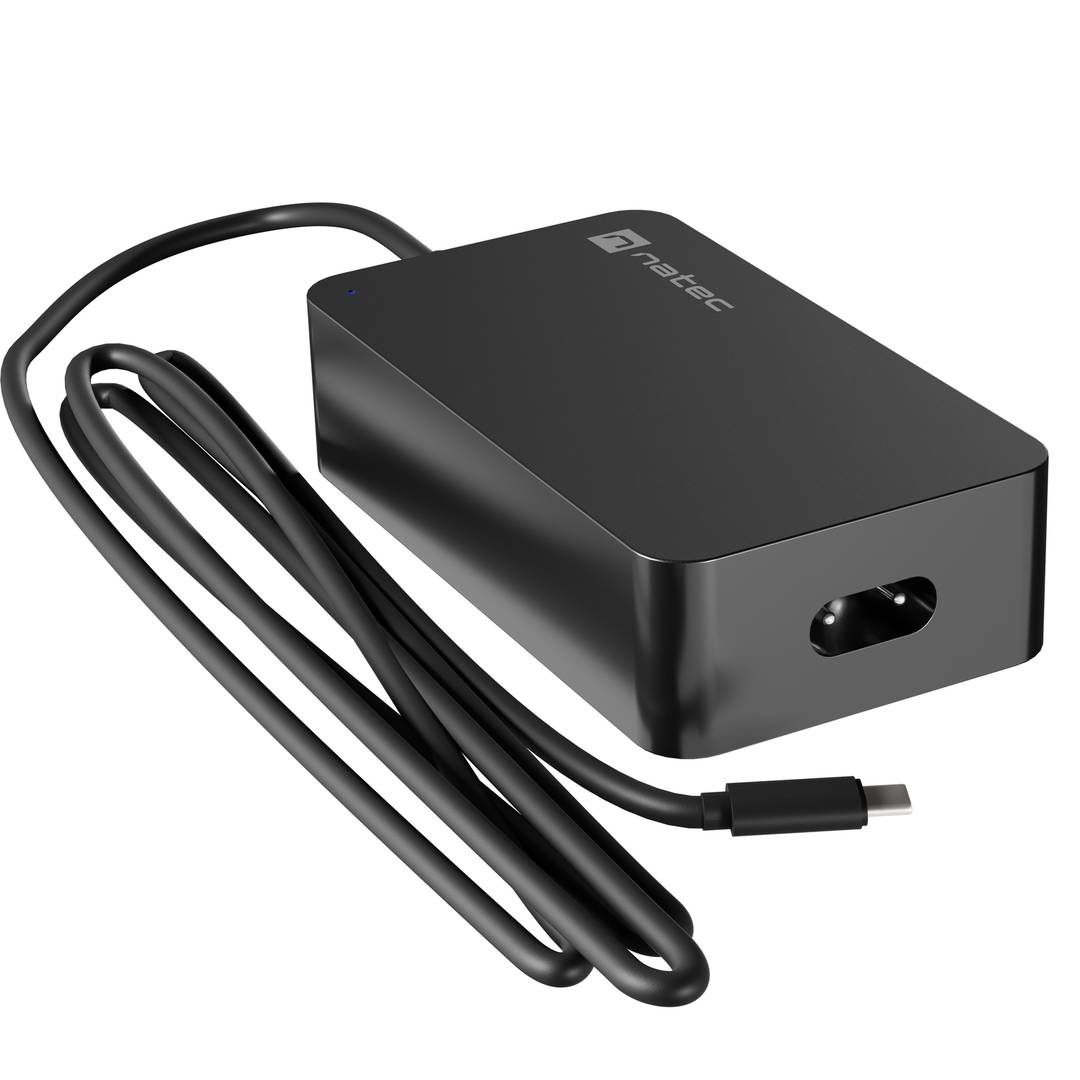 Cargador universal USB-C 45W para portátil smartphone o tablets Natec Grayling NZU-2033