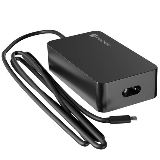 Chargeur universel USB-C 65W pour ordinateur portable, smartphone ou tablette Natec Grayling NZU-2034