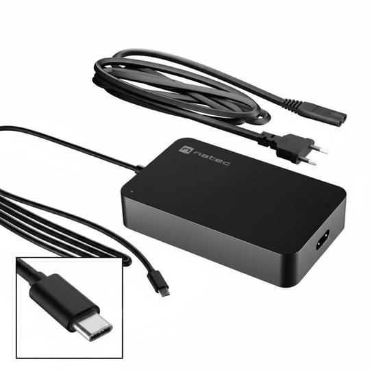 Carregador universal USB-C 90W per a portàtil smartphone o tablets Natec Grayling NZU-2035