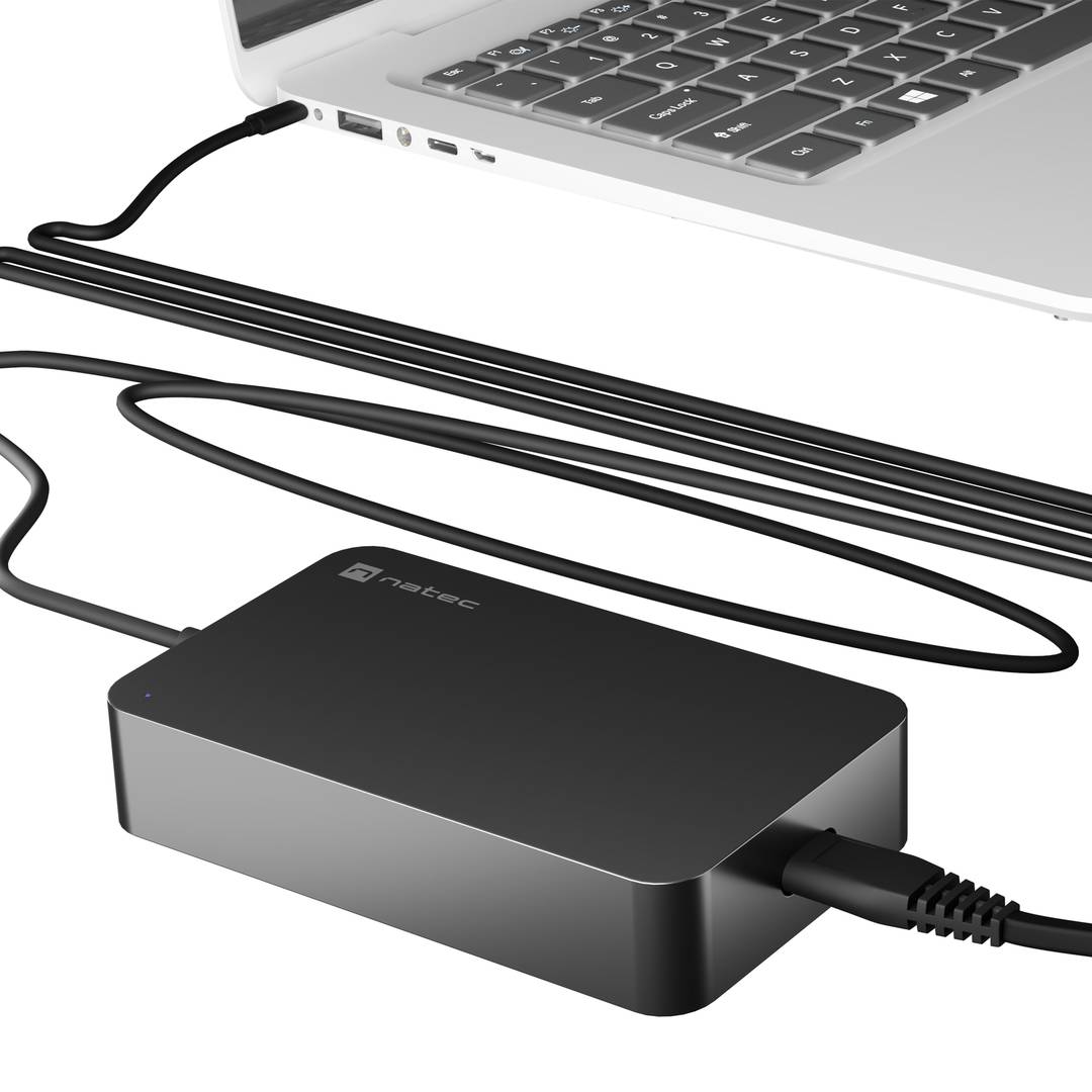 Carregador universal USB-C 90W per a portàtil smartphone o tablets Natec Grayling NZU-2035