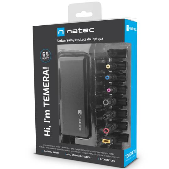 Carregador universal USB-C 70W per a portàtil smartphone o tablets Natec Temera 70 NZU-1561