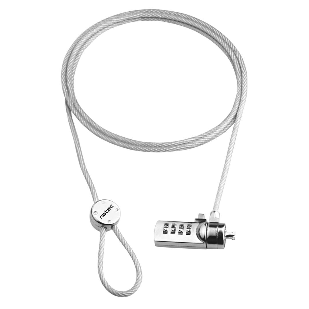 Câble antivol en acier pour ordinateurs portables Natec Lobster Code NZL-0226