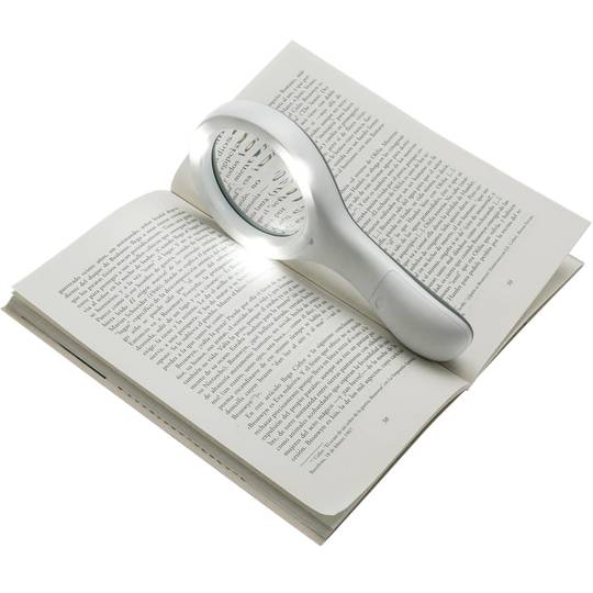 Vergrootglas met LED-lampje en 2,5x optiek