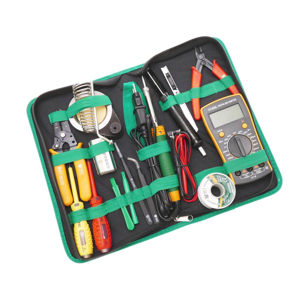 Tropezón suave Bebé Kit de herramientas para dispositivos electrónicos de 16 piezas modelo  BEST-113 - Cablematic
