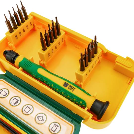 Gereedschapsset en precisieschroevendraaiers voor elektronische apparaten 21 stuks