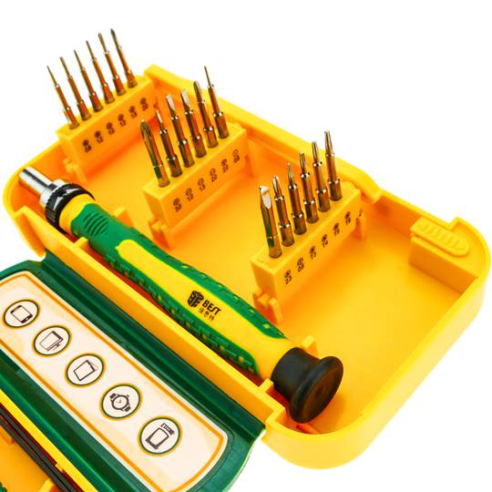 Gereedschapsset en precisieschroevendraaiers voor elektronische apparaten 24 stuks