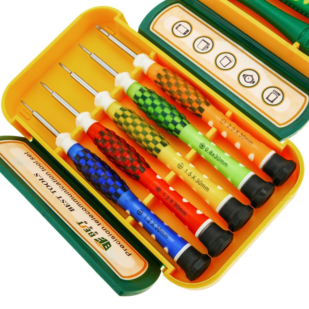 Kit attrezzi e cacciaviti di precisione per dispositivi elettronici 10 pezzi