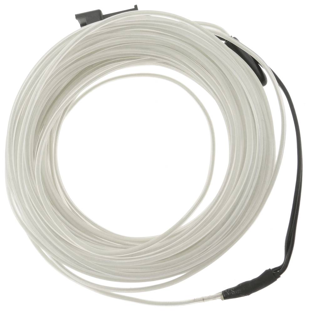 2,3 mm transparant-blauwe elektroluminescente kabel in 5 m spoel met batterijen