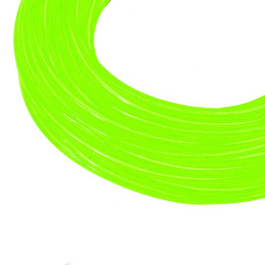 Cable electroluminiscente amarillo de 2.3mm en bobina 5m con pilas