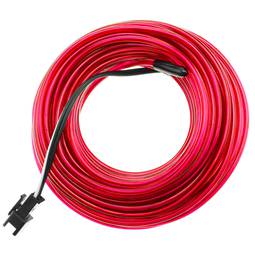 Pink electroluminescent wire coil 5m 2.3mm Battery