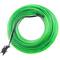 Soft green electroluminescent Cable 2.3mm 10m coil connected to 220VAC
