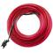 2,3 mm roze elektroluminescerende kabel in een spoel van 10 m aangesloten op 220VAC