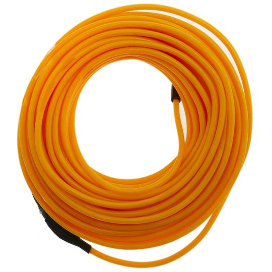 2,3 mm złoty kabel elektroluminescencyjny w cewce 10 m podłączony do 220 V prądu przemiennego
