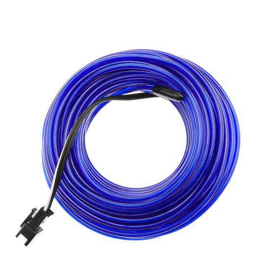 Marineblau Elektrolumineszenz-Drahtspule 2.3mm 10m bis 220VAC angeschlossen