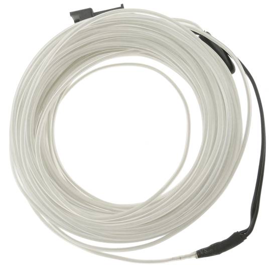 2,3 mm biały kabel elektroluminescencyjny w cewce 10 m podłączonej do 220 V prądu przemiennego