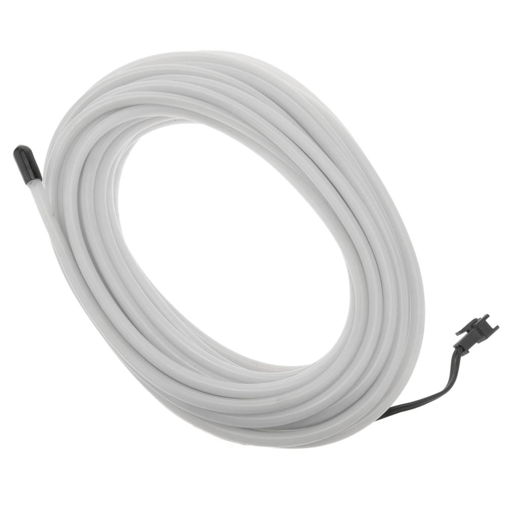 Eletroluminescente 5 milímetros 5m cabo-azul cabo enrolado com bateria