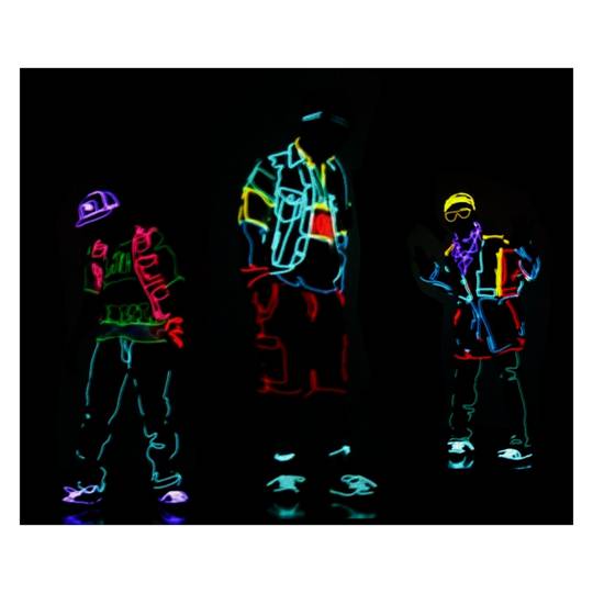 Eletroluminescente 5 milímetros 5m cabo-azul cabo enrolado com bateria